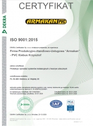 СЕРТИФИКАТ ISO 9001